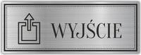 Tabliczka Grawerowana piktogram WYJŚCIE SCHODY
