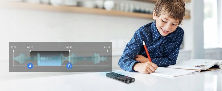 Szpiegowski Dyktafon cyfrowy1536Kbps 32GB detekcja zdjęcie 2