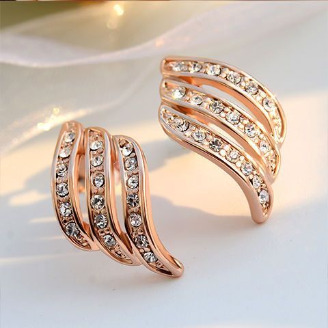 KOLCZYKI ZŁOTE CYRKONIE EC116 na Arena.pl