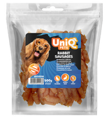 UNIQ PETS Przysmak dla psa kiełbaski z królika - przekąska psa 500g