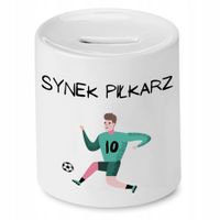 Skarbonka Dla Syna Synek Piłkarz Prezent Z Nadrukiem Ze Zdjęciem