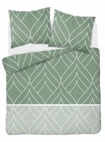 Pościel flanelowa 220x200cm. Flanela bawełniana gruba - zielona