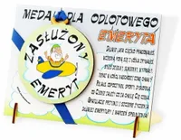 Medal ŻYCZENIA, Prezent na EMERYTURĘ dla Emeryta !