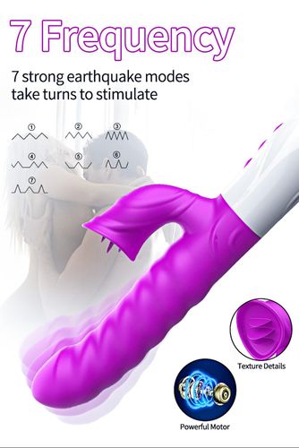 wibrator-silicon, vibrator 7 function and heating mode, purple na Arena.pl