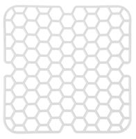 Mata kratka do zlewu miękka kwadratowa krem