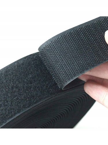 MOCNA RZEPOWA TAŚMA OBIE STRONY szer. 50 mm * 5 METRÓW CZARNY na Arena.pl