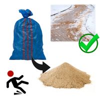 Ekologiczny antyposlizgowy piasek 25 kg do stosowania na ulicę i chodniki