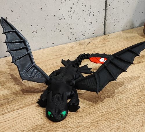 FLEXI Szczerbatek NOCNA FURIA Toothless Jak wytresować Smoka - TIK TOK na Arena.pl