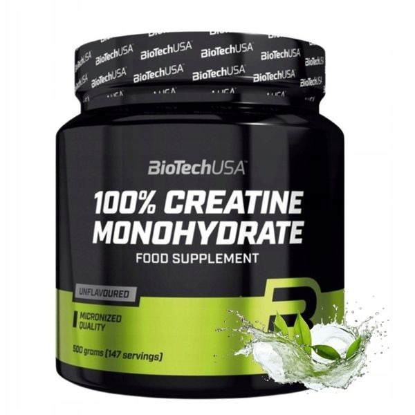 BIOTECH 100% CREATINE MONOHYDRATE 500 G KREATYNA zdjęcie 1