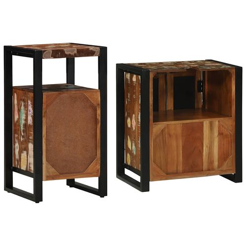 Zestaw mebli łazienkowych 2 pcs Brązowy lite drewno z odzysku na Arena.pl