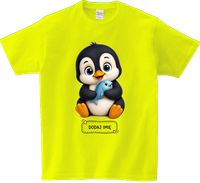 Koszulka T-shirt dla dzieci - Pingwinek - Dodaj imię jeśli chcesz