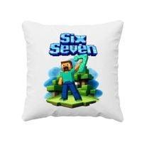 Steve 67 - Six Seven - poduszka na prezent - inspirowane Minecraft VIRAL