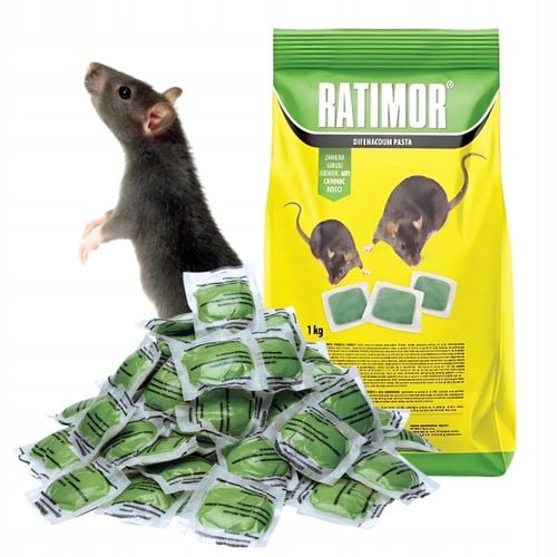 RATIMOR Trutka na szczury i myszy gryzonie w saszetkach Pasta na Arena.pl