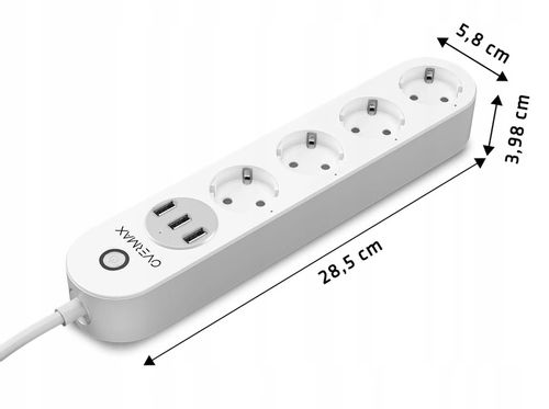 Listwa Zasilająca Overmax Smart Plug Wifi 3Xusb na Arena.pl