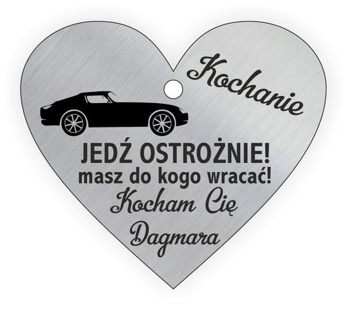 Zawieszka BRELOK do AUTA samochodu na prezent na Arena.pl