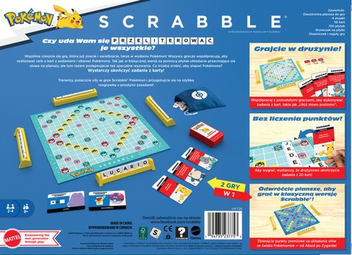 GRA MATTEL SCRABBLE POKEMON PL HXT29 PUD6 na Arena.pl