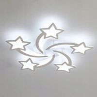 LAMPA SUFITOWA LED LAMPA WISZACA BIAŁA NOWOCZESNA DO SALONU 6500K 6700LM