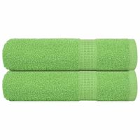 Ręczniki do rąk, 2 szt, zielone jabłko, 50x100 cm, bawełna100%