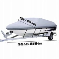 16-18.5 "Wodoodporny pokrowiec na łódź Speedboat Heavy Duty Fish Ski V-Hull