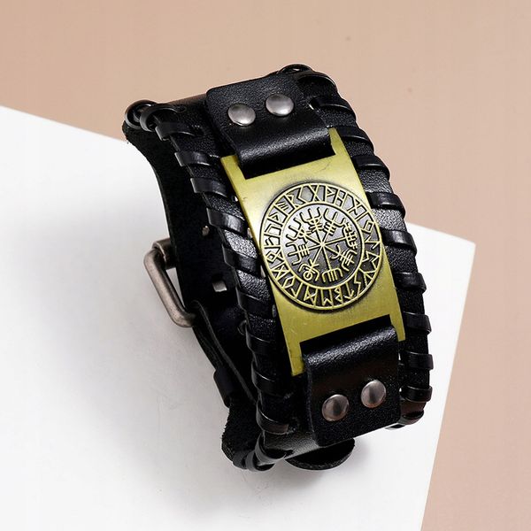 Bransoleta MĘSKA WIKINGÓW NORDYCKA KOMPAS RUNA 451 zdjęcie 3