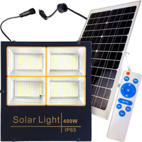 LAMPA SOLARNA 400W MOCNA SOLAR Z CZUJNIKIEM ZMIERZCHU COB PILOT IP65 L