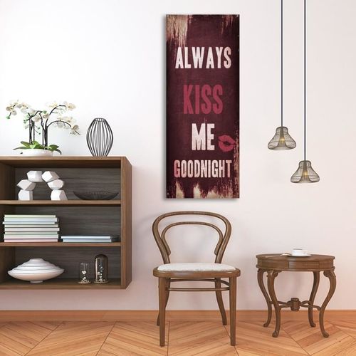Deco Panel, Always kiss me goodnight 40x100 na Arena.pl