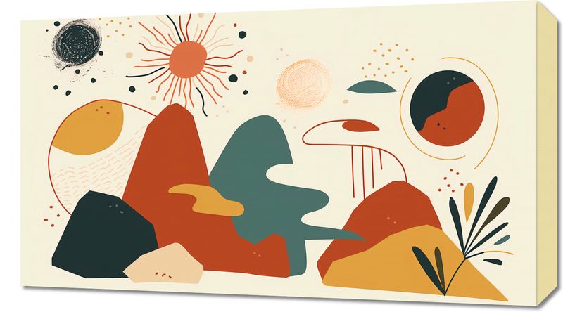 Obraz 70x40cm Kosmos Barw zdjęcie 1