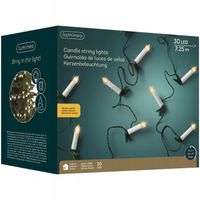 Świeczki na klipsie 30 LED 7,25m - Lampki choinkowe PRL