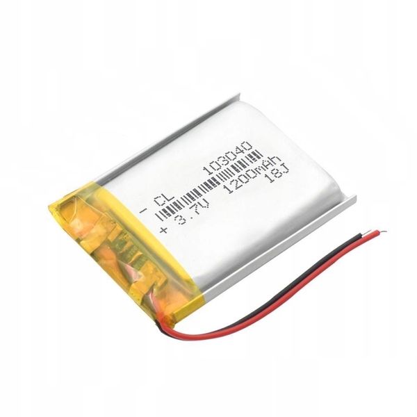 Akumulator Li-Poly 1200mAh 3.7V 103040 zdjęcie 1