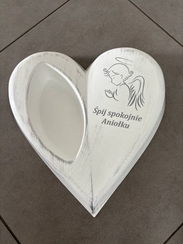 SERCE na grób dziecka Anioł Doniczka wiązanka stroik na cmentarz Aniołek na Arena.pl