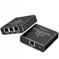 Mini Switch Ethernet 1x3 RJ45 1000Mb/s Splitter LAN USB-C Rozdzielacz