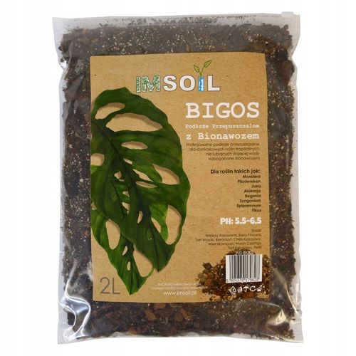 IMSOIL Przepuszczalna Ziemia do Roślin - BIGOS 20L na Arena.pl