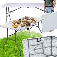 STÓŁ CATERINGOWY składany BANKIETOWY 180 cm ogrodowy walizka