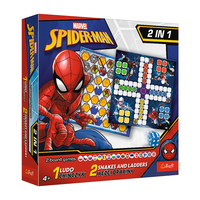 Gra planszowa 2w1 Chińczyk Węże i drabiny Spider-Man Trefl 02419