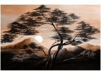 120CM 80CM OBRAZ ŚCIENNY SPOKOJNA NOC