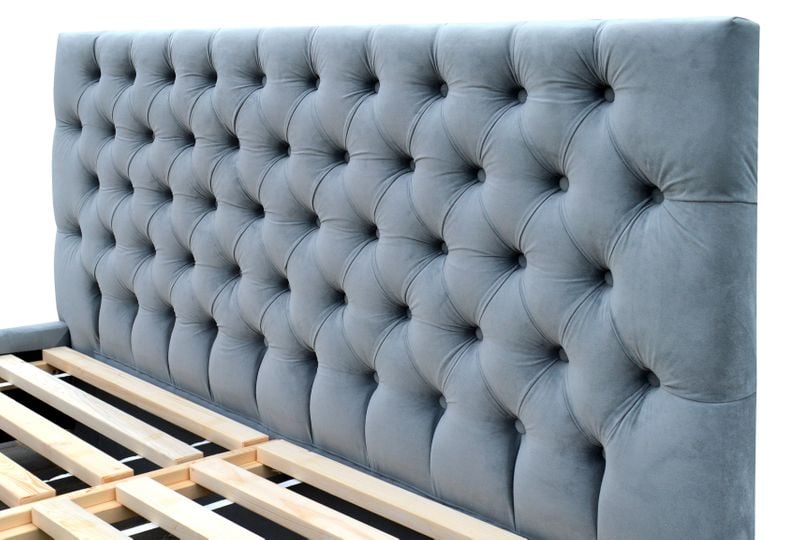 Łóżko sypialniane Chesterfield 140/200 z pojemnikiem zdjęcie 3