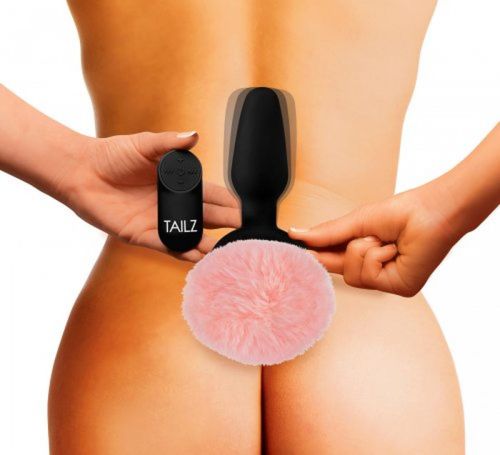 pink bunny tail vibrating anal plug tailz na Arena.pl