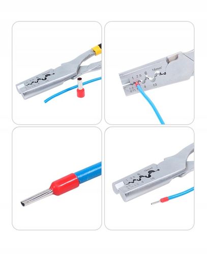 ZACISKARKA PRASKA DO KABLI TULEJEK KOŃCÓWEK 0,5-16 na Arena.pl