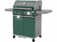 GRILL GAZOWY OGRODOWY 4+1 14,2KW ZIELONY 5 PALNIKÓW YATO ŻELIWNY RUSZT