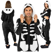 Kostium kigurumi szkielet onesie przebranie piżama dorosłych Piżama XL