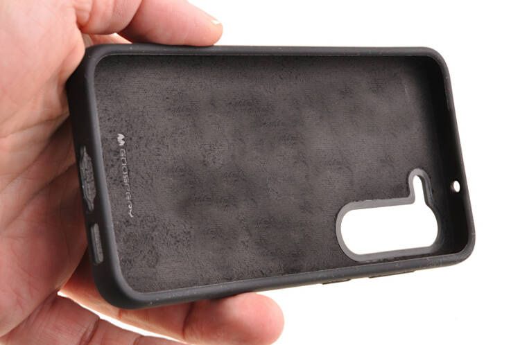 Etui Mercury Goospery Silicone do Samsung Galaxy S23 czarny zdjęcie 5