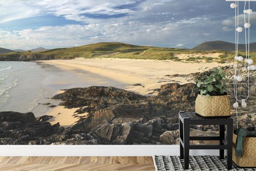 Fototapeta Plaża Morze Skały Flizelina Zmywalna 312x219 na Arena.pl