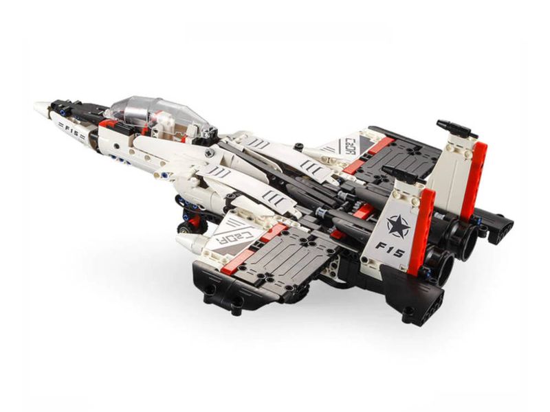 Klocki Konstrukcyjne Robot Samolot Z Klocków CADA Zdalnie Sterowane 917 Elementów zdjęcie 5