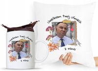 Zestaw Poduszka + Kubek Prezent Andrzej Duda Pis Z Nadrukiem Ze Zdjęciem