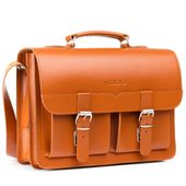 TECZKA SKÓRZANA 2W1 KEMER VOOC Vintage P112 RUDA