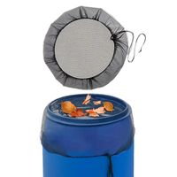 Siatka ochronna na beczkę ogrodową na zbiornik przed liśćmi owadami 1 szt.