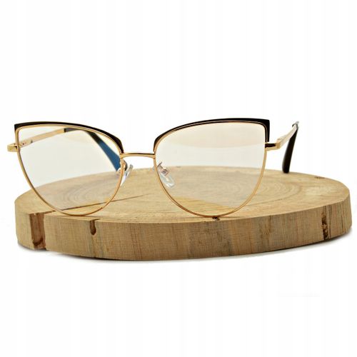 OKULARY ZERÓWKI Z FILTREM BLUE LIGHT DO KOMPUTERA OCHRONNE DAMSKIE KOCIE + na Arena.pl