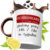 Kubek Bordowy Dla Ochroniarza Na Urodziny Prezent Z Nadrukiem Ze Zdjęciem