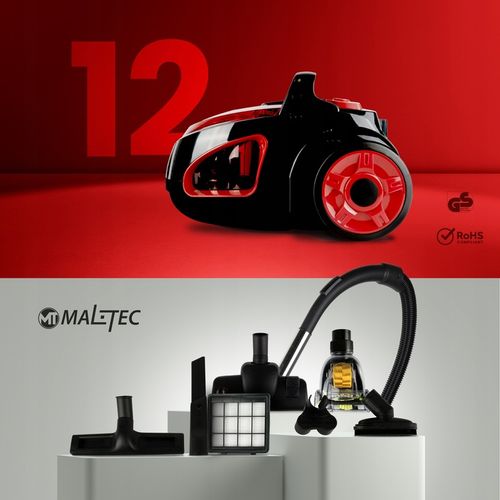 ODKURZACZ BEZWORKOWY CYKLONOWY DOMOWY HEPA TURBOSZCZOTKA LEKKI MOCNY na Arena.pl