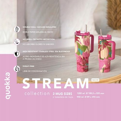 KUBEK TERMICZNY ZE SŁOMKĄ I UCHWYTEM NA KAWĘ, na Herbatę, BPA Free, Termos na Arena.pl